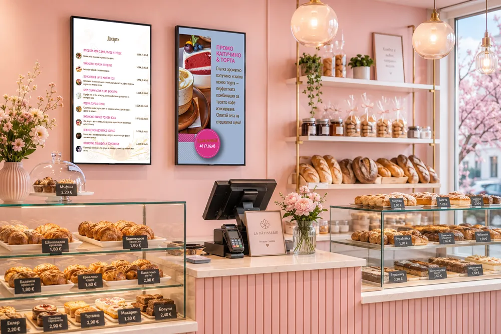 5 Vorteile digitaler Bildschirme für Restaurants und Bars